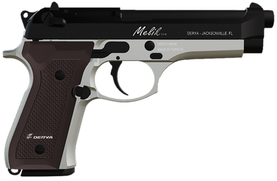 Derya MK9 9mm 49quot Barrel 17 rnd  Black  Silver MPNMELIK9TTTR