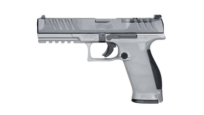 Walther Arms PDP 9mm, 5" Barrel, Optics Ready, 10 rnd - Black / Grey [MPN:2871858]