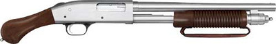 Mossberg 590 Night Stick 12 GA, 14.375" Barrel, 5 rnd - Chrome [MPN:50635]