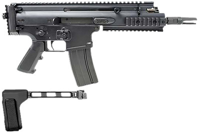 FN Scar 15P 300 BLK, 7.5" Barrel, SB Tactical Brace, 30 rnd - Black [MPN:38101886]