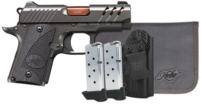 Kimber Micro 9mm, 3.15" TiN Barrel, Holster, 7 rnd - Gray/Black [MPN:3300254]