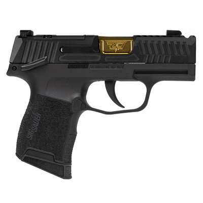 Sig Sauer P365 quotOutlander Blackquot Handgun 9mm Luger 10rd Magazines2 31quot Gold Barrel XRAY 3 Sights Manual Safety