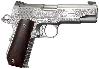 Ed Brown Kobra Carry Signature Edition 45 ACP 425quot Barrel 7 rnd  Engraved  Stainless MPNKCSSSIG