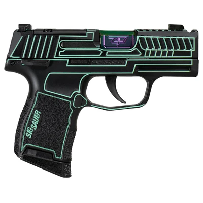 Sig Sauer P365 quotOutlander Blue Laserquot 9mm 31quot Spectrum Barrel 10 rnd  Black MPN3659BXR3PMS MODOLBL