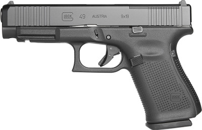 Glock G49 G5 MOS 9mm, 4.49" Barrel, 15 rnd - Black [MPN:PA495S203MOS7]