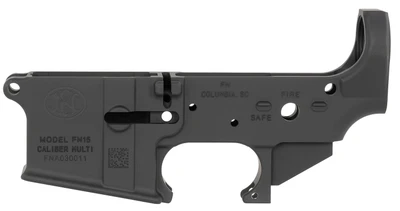 FN America FN15 Stripped Lower Receiver Semiautomatic 223 Remington/556NATO Anodized Finish Black