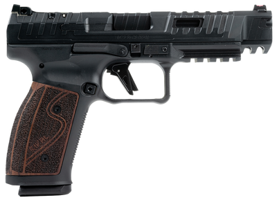 Canik SFx RivalS 9mm 5quot Barrel Optic Ready Rosewood Grip 18 rnd  Black MPNHG7010RN