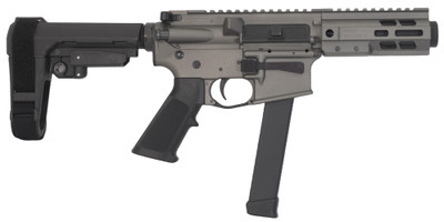 BRIGADE BM-9 9MM, 6.5" Barrel, SBA3 Brace, 30 rnd - Tungsten [MPN:A0915532M]