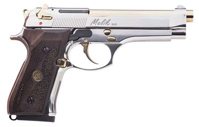 Derya Melik 9mm 490quot Gold TiN Barrel 10 rnd  Stainless MPN10LMELIK9NGTR