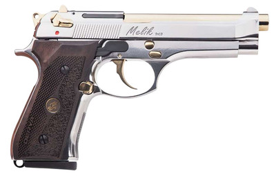 Derya Melik 9mm 49quot Barrel 17 rnd  StainlessGold MPNMELIK9NGTR
