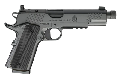 Springfield 1911 Operator 45 ACP, 5" Threaded Barrel, Optic Ready, 8 rnd - Black [MPN:POT9240AOS-PKG]