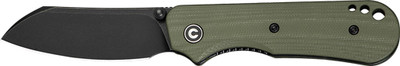 Civivi Knife Crabby 2.7" G10  Od Green Black Stonewash