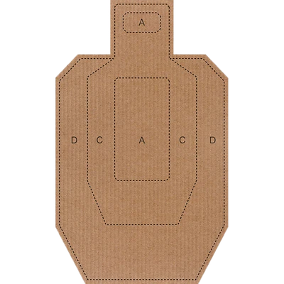 Action Target Inc Ipsc/uspsa Targets Ipsccb  Cardboard 100bx