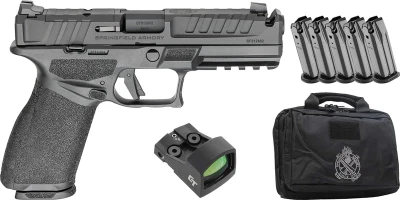 Springfield Armory Echelon Comp 9mm, 4.5" Barrel, CT1500 Red Dot, 15 rnd - Black [MPN: EC9459BUCOMP15GU25]