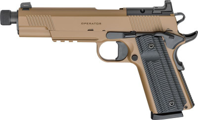 Springfield Armory 1911 Operator AOS 45 ACP 575quot Barrel 8 rnd  Coyote Brown MPNPOT9230CBAOS