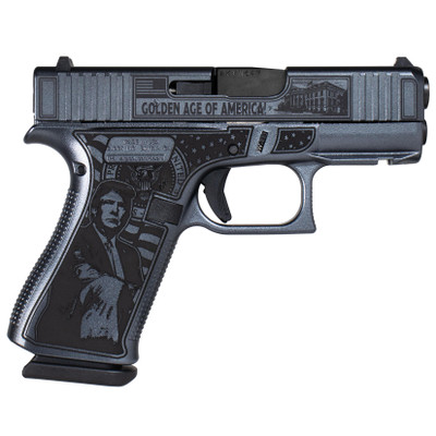 Glock 43x Custom quotTrump 47th Dark MAGAquot 9mm 34quot Barrel 10 rnd  Black MPNUX4350201FR MODTDM
