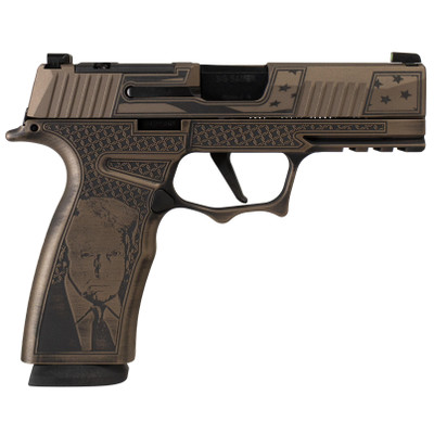 Sig Sauer P365 XMACRO TACOPS quotTrump Fightquot 9mm 37quot Barrel Optic Ready 17 rnd  FDE MPN681686 MOD TRMP