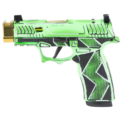 Sig Sauer Komodo Anime Dayglow 9mm, 3.1" Barrel, Optic Ready, 17 rnd - Green [MPN:300-252-0409-14]