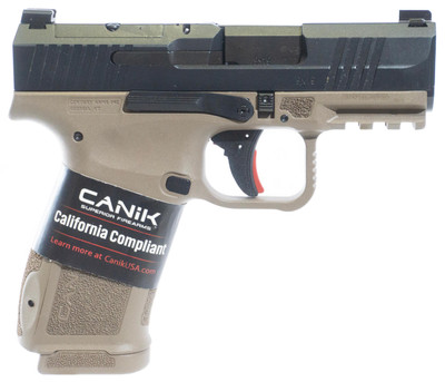 CANIK METE MC9L 9mm 318quot Barrel Optic Ready CA 10 rnd  FDEBlack MPNHG7884CABDN
