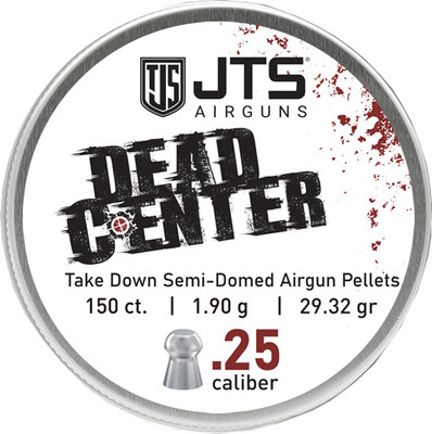 Jts Pellets Dead Center 25 Cal  Semidomed 29.32 Gr 150ct