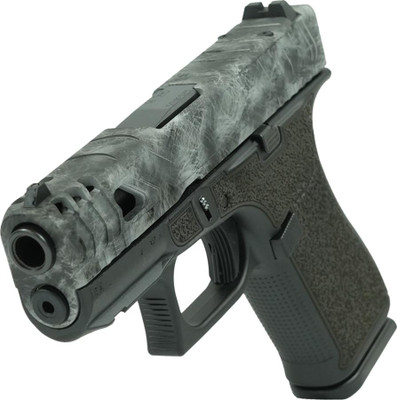 Glock 43x Custom 9mm 34quot Barrel Optic Ready 10 rnd  Sliver Marble MPNUX4350201FR MODSMME