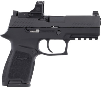 Sig Sauer P320 Compact RS 9mm, 3.9" Barrel, Romeo-RS Pro, 15 rnd - Black [MPN:320C-9-BSSP-RS]