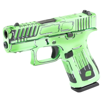 Glock 43XC 9mm, 3.4" Ported Barrel, Optic Ready, 10 rnd - Anime Green [MPN:UX4350204FRN]