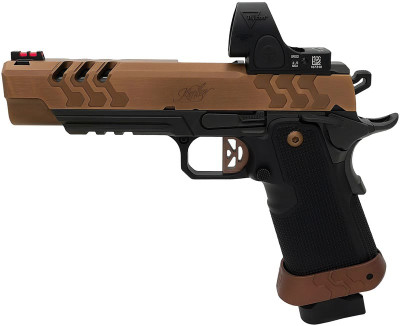 Kimber 2K11 Target OI 9mm, 5" Barrel, Trijicon SRO, 20 rnd - Coyote/Black [MPN:3500055]