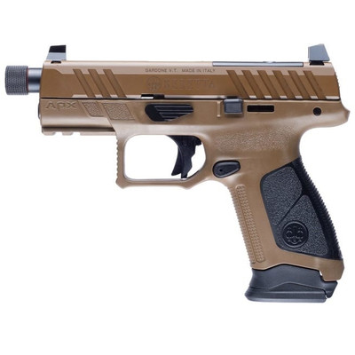 Beretta APXA1 Compact Tactical 9mm 42quot Threaded Barrel 17 rnd  FDE MPNJAXA1F917TACFDE