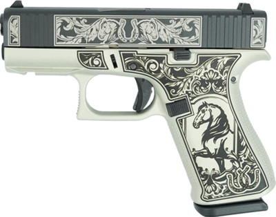 Glock 43X quotGlock amp Horsesquot 9mm 34quot Barrel 10 rnd  BlackGray MPNUX4350201FR MODGHBNBS