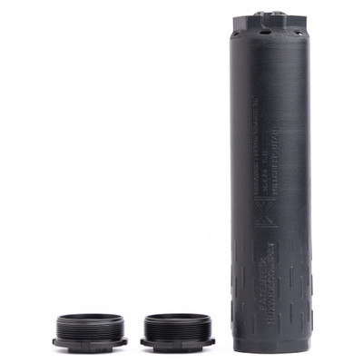 HUXWRX Flow Range 36 Ti Suppressor, 36 Caliber, Black [MPN:3727]