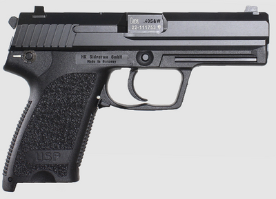HK USP V1 DASA Full Size 45ACP 441quot Barrel Polymer Frame Black Finish 3 Dot Sights Safety Decocker 10Rd 2 Magazines