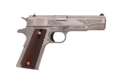 Colt Government Classic 45 ACP 5quot Barrel 8 rnd  StainlessENGRAVED MPN098289000279