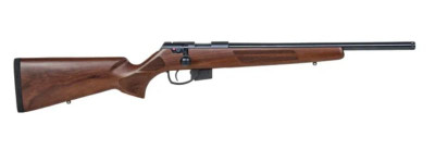 ANSCHUTZ 1761 D HB CLASSIC .17 HMR, 18" Threaded Barrel, 5 rnd - BLUED/WALNUT [MPN:A019310]