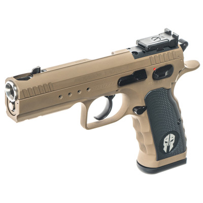Tanfoglio Hexagon Tactical 10MM 445quot Integrally Comped Barrel Optic Ready 15 rnd  FDE MPNTFHEXT10