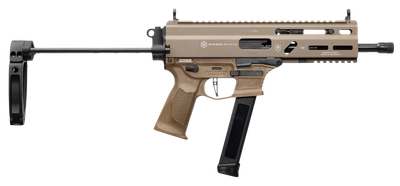 Grand Power SP9A3G Stribog 9mm, 8" Barrel, Glock Mag, TAILHOK Brace, 33 rnd - FDE [MPN:197892030007]