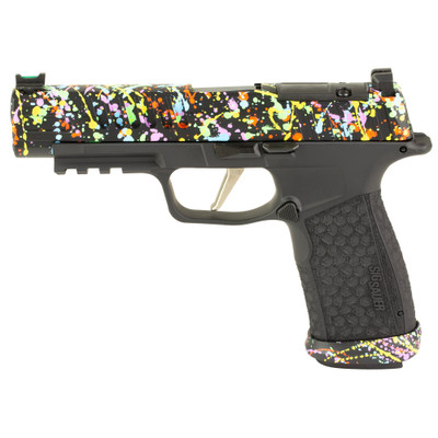 Sig Sauer P365 Fuse 9mm 43quot Barrel Optic Ready 21 rnd  Neon Splatter MPN365XF9BFOSPLATSKY