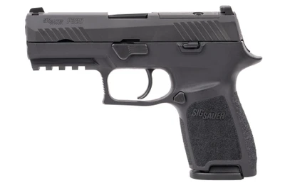 SIG SAUER P320 Compact 9mm, 3.9" Barrel, Optic Ready, 10 rnd - Black [MPN:320C-9-BSSP-MS-MA]