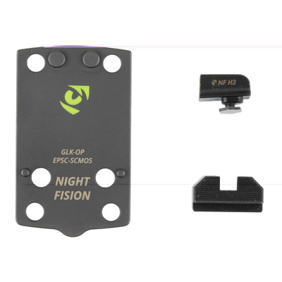 Night Fision Optic Plate &  Blank Sights Eps Carry 43x Mos