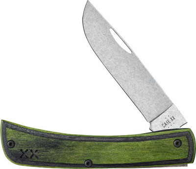 Case Knives Crossroads Series  Green/black Lam Sod Buster Jr
