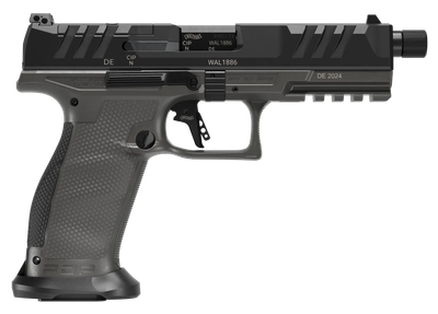Walther PDP Pro SD 9mm, 5.10" Barrel, Optic Ready, 10 rnd - Tungsten [MPN:2871971]