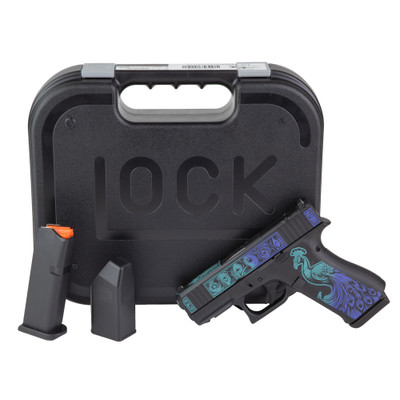 GLOCK 43X MOS 9mm 341quot Barrel Optic Ready 10 rnd  Peacock Cerakote MPNUX4350204FRPEASCT