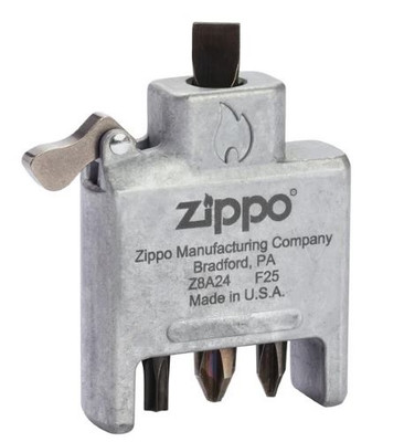 Zippo Bit Safe Screwdriver  Insert 3 Bits Usa Made