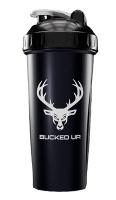 Bucked Up Shaker 28oz  Black & White Bpa Free