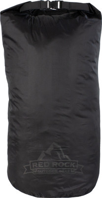Red Rock Roll Top Dry Bag  25 Liter Waterproof Black