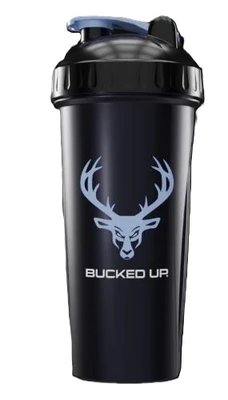 Bucked Up Shaker 28oz  Black & Blue Bpa Free