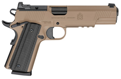 Springfield 1911 Operator AOS Gear Up 45 ACP 5quot Barrel 8 rnd  Coyote Brown MPNPO9230CBAOSPKG