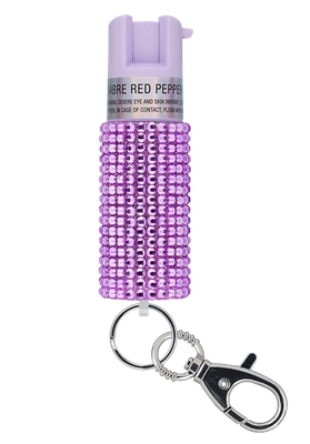 Sabre  Sec Krjlv02 Jeweled Pepper Spray Lavender