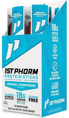 1st Phorm Protein Beef Sticks  Original Smokehouse 15