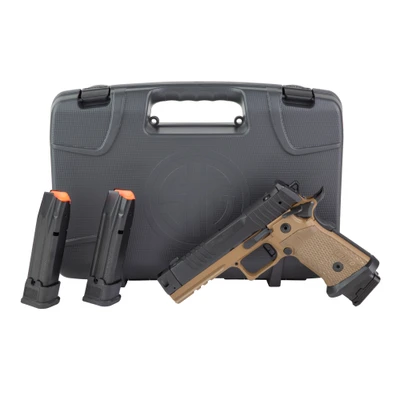 Sig Sauer P211 GTO Combat 9mm, 4.4" Barrel, Optic Ready, 23 rnd - Coyote/Black [MPN:211F9GTOCBT]